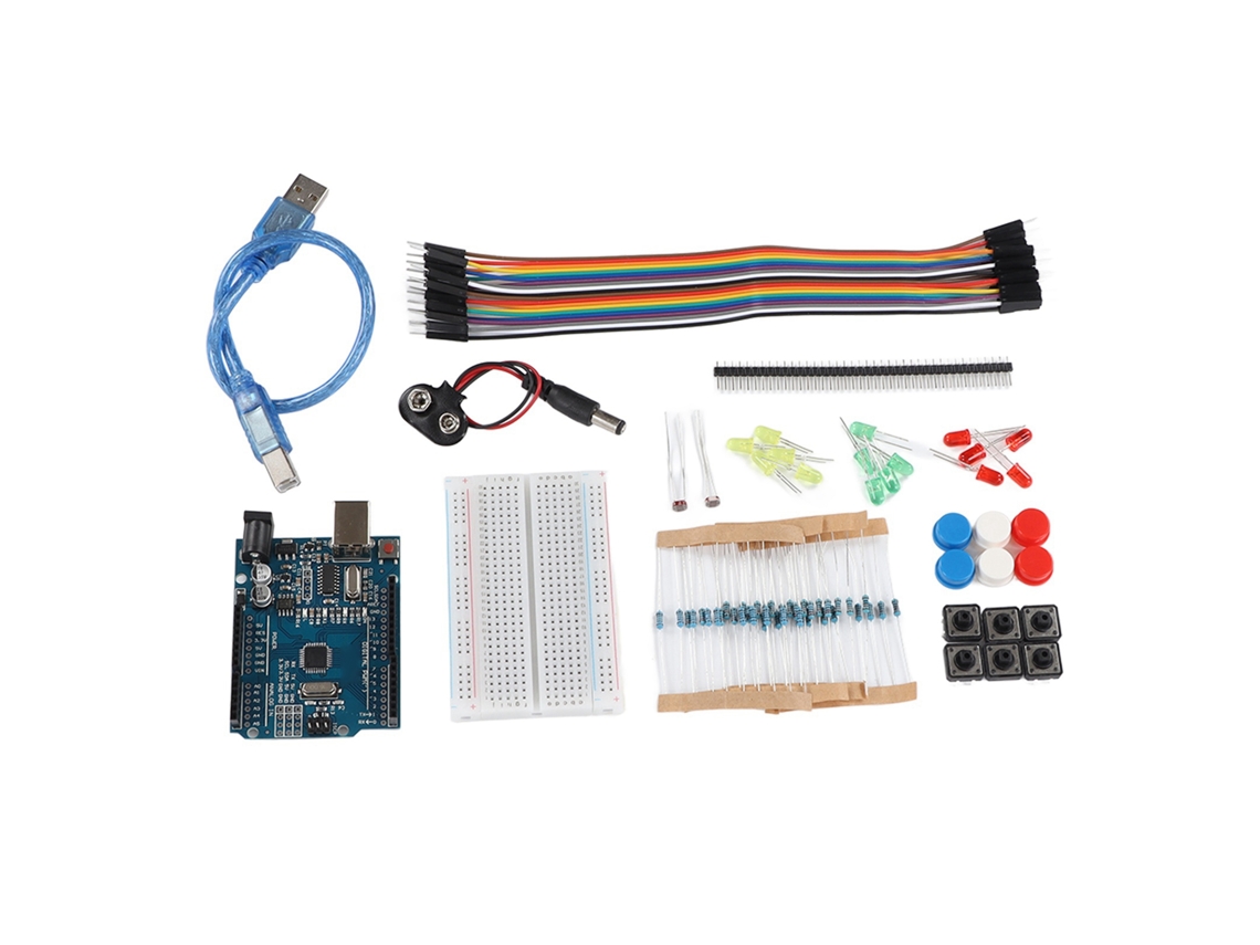 Laxiscreed Power Module E Kit De Ferramentas Com Jumpers E Suporte Para Breadboard De 400 Furos