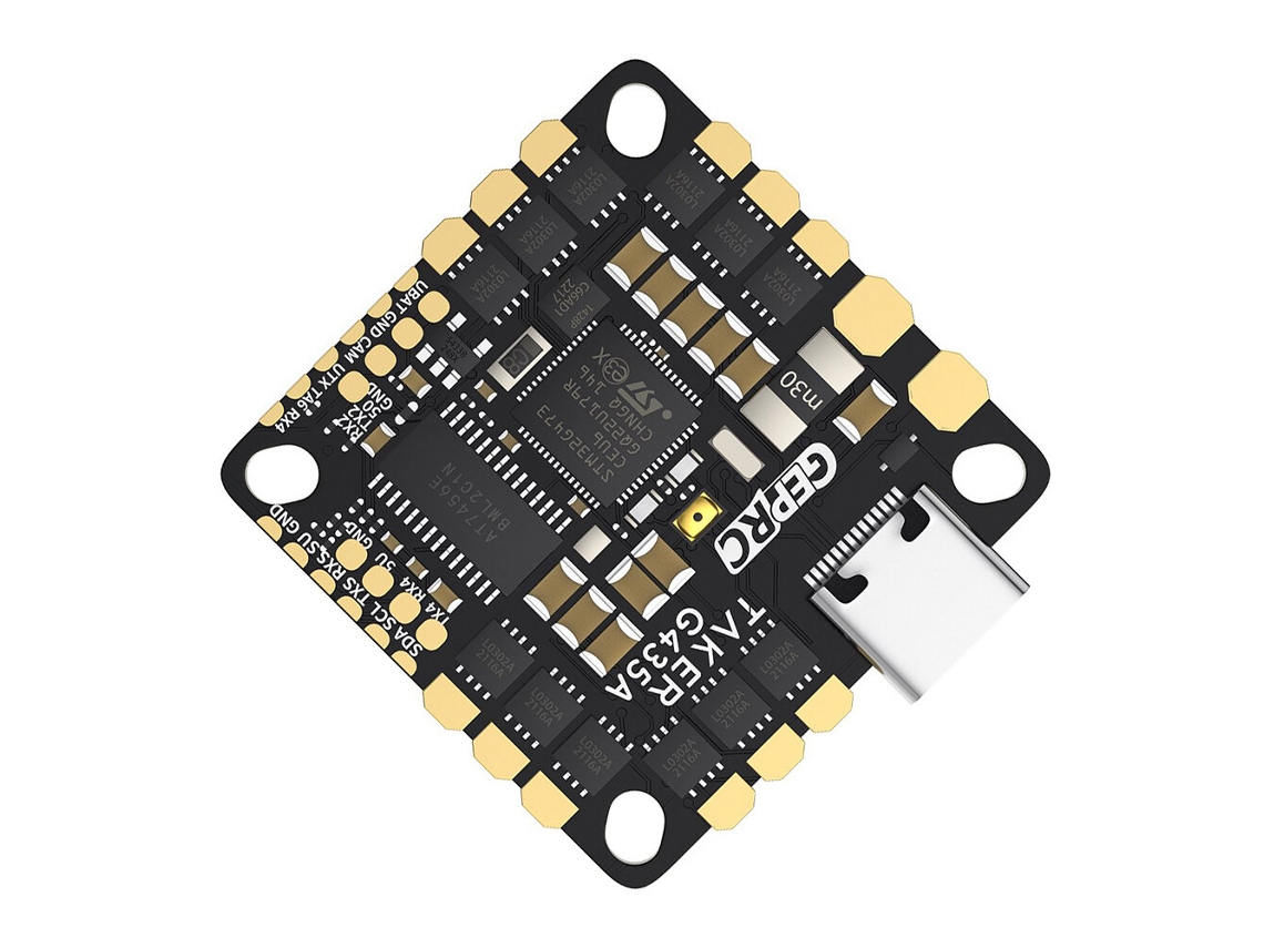 Controlador De Voo Geprc Taker G4 35a Aio 25,5x25,5 Mm 4 Em 1 Esc 2 4s Para Drone De Corrida Rc Cinelog25 V2 Fpv