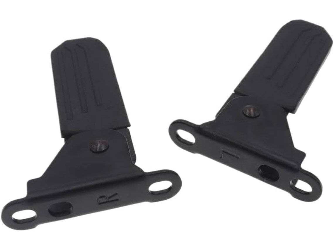 1 par de pedais duplos com apoio para os pés, compatíveis com patinete elétrico.