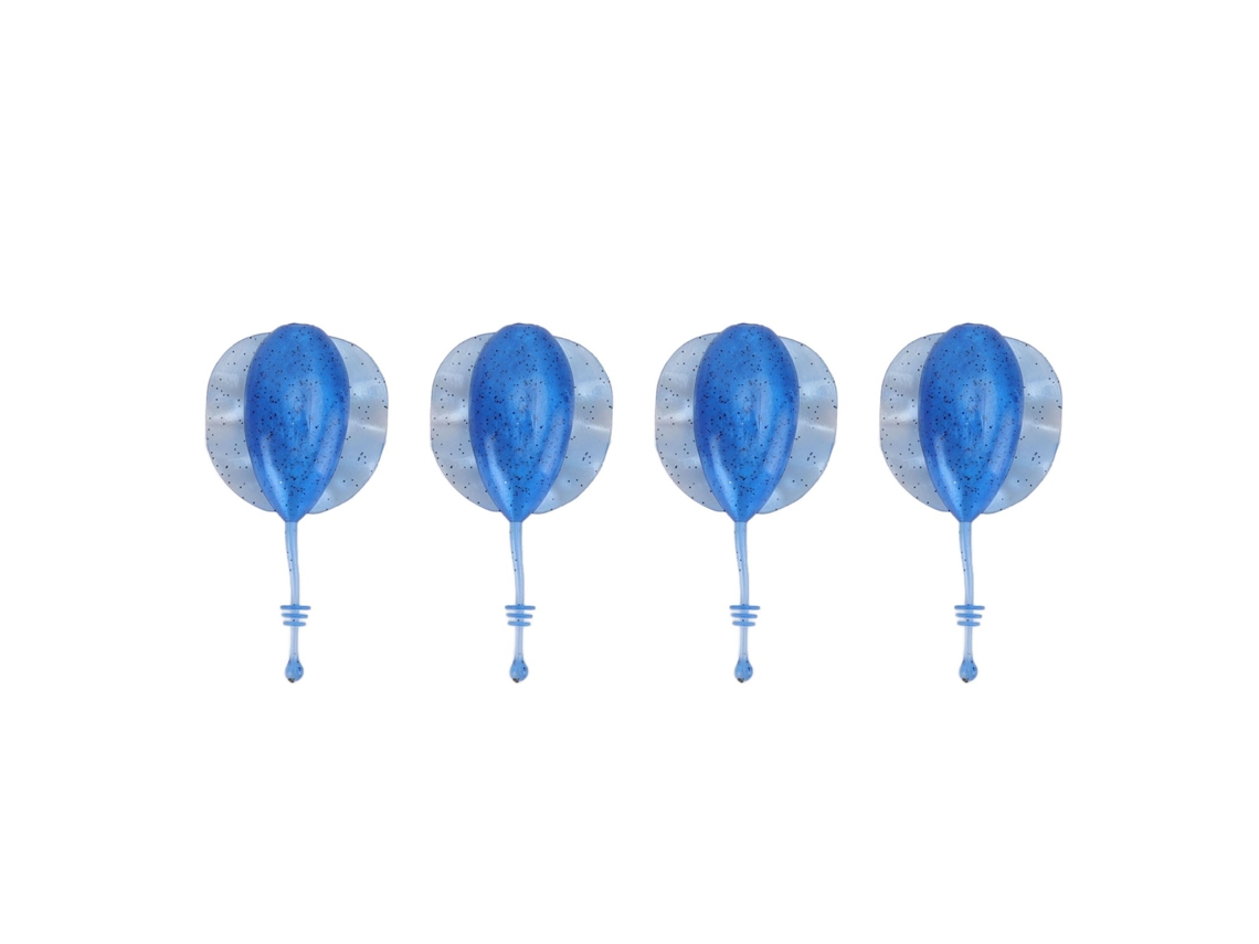 Isca de Pesca Soft 9cm 14g Sinking Azul 4pcs