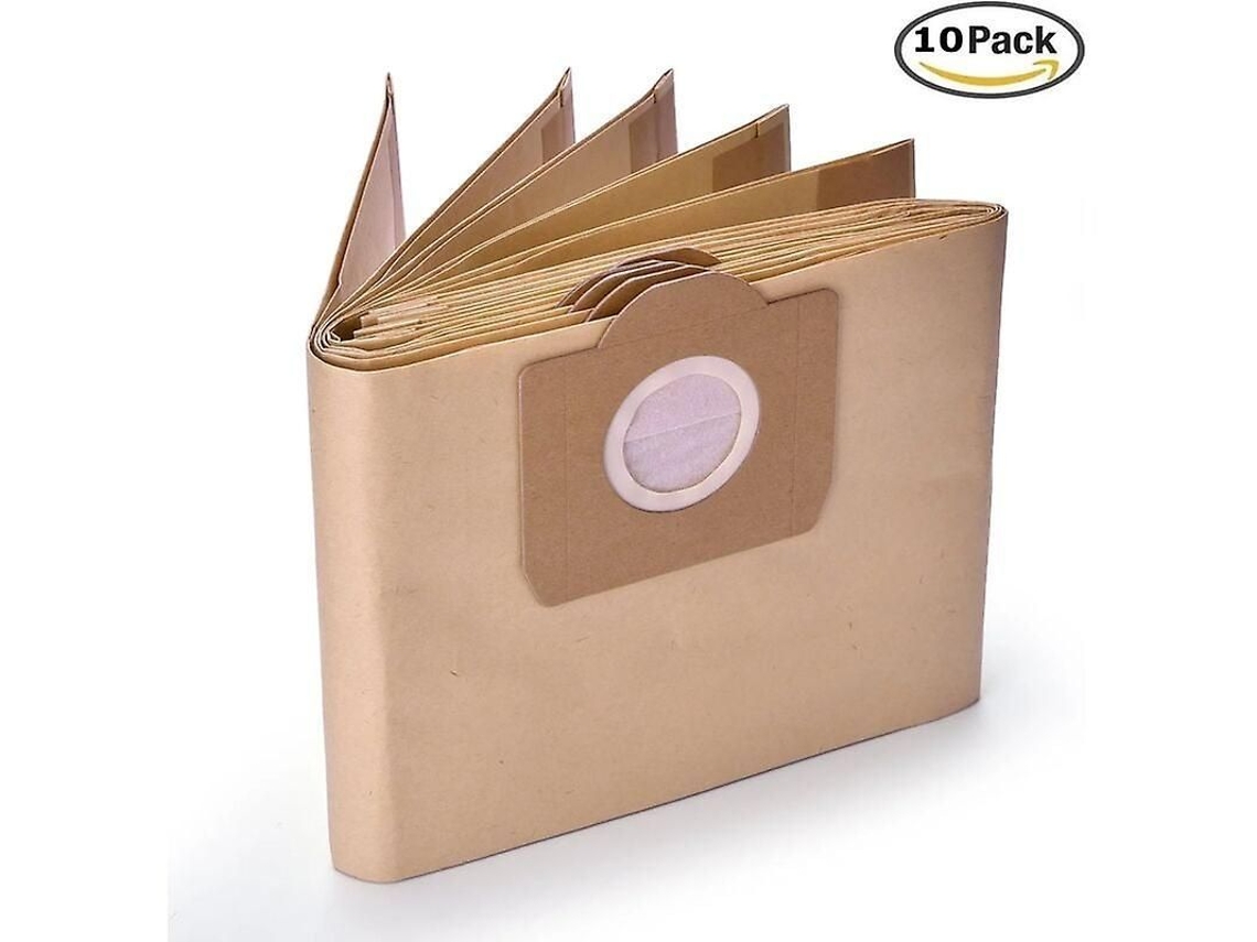 10 Bolsas De Polvo Para Aspiradoras Karcher Nt20 Nt25 Nt30 Mv1 Mv3 Wd3 De Alta Calidad