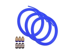 Tubo Ptfe Azul 1m Com Conexões Pc4-m6 E Pc4-01 Para Filamento 1.75mm Impressora 3d