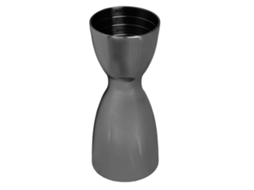 Medidor Duplo de Coquetel em Aço Inoxidável U Shaped Black Plated para Bar Bartending S/MARCA