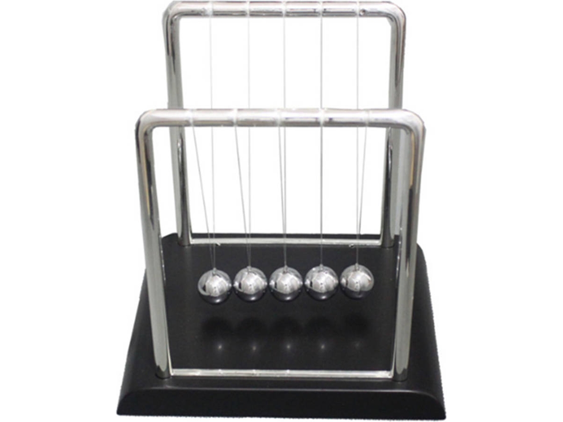 Decoração WJS Pêndulo de Newton Aço (Preto)