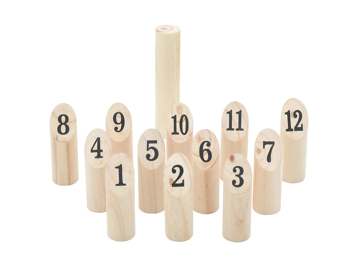 Number Kubb Game Set, Number Kubb Game Sets Vidaxl