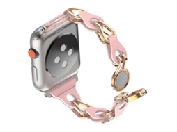 Pulseira Magnética Compatível Com Apple Watch Series 9, 8, 7, 41 Mm / 6, 5, 4 Se , Se (2022), Se 40 Mm / 3, 2, 1, 38 Mm Facpoet (2023)