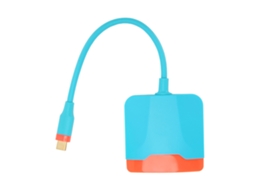 Aetheria adaptador Usb C Hub 3 em 1 para Switch Macbook com Saída Hd 4k e Porta Usb 3.0