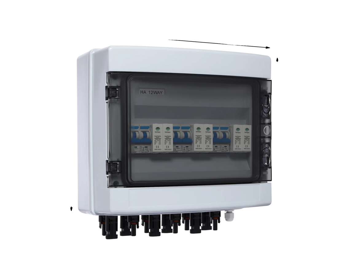 Caixa De Combinação Solar, Proteção Ip65, Proteção Contra Sobretensões, Branco
