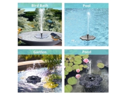 Fonte De Água Solar, Fonte De Jardim Flutuante Movida A Energia Solar Para Lagos E Piscinas Ao Ar Livre. Olysi Shop