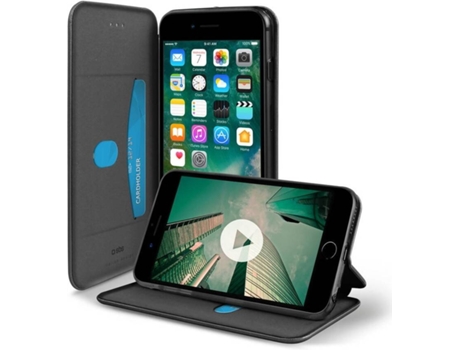 Capa iPhone 6 Plus, 6s Plus, 7 Plus, 8 Plus  Book Elegance Preto