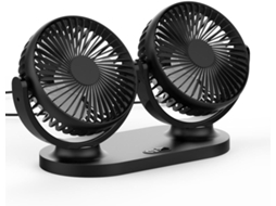 Ventilador Usb Duplo Para Carro Em Abs, Baixo Consumo De Energia, Ideal Para Refrescar Carros, Barcos E Festas