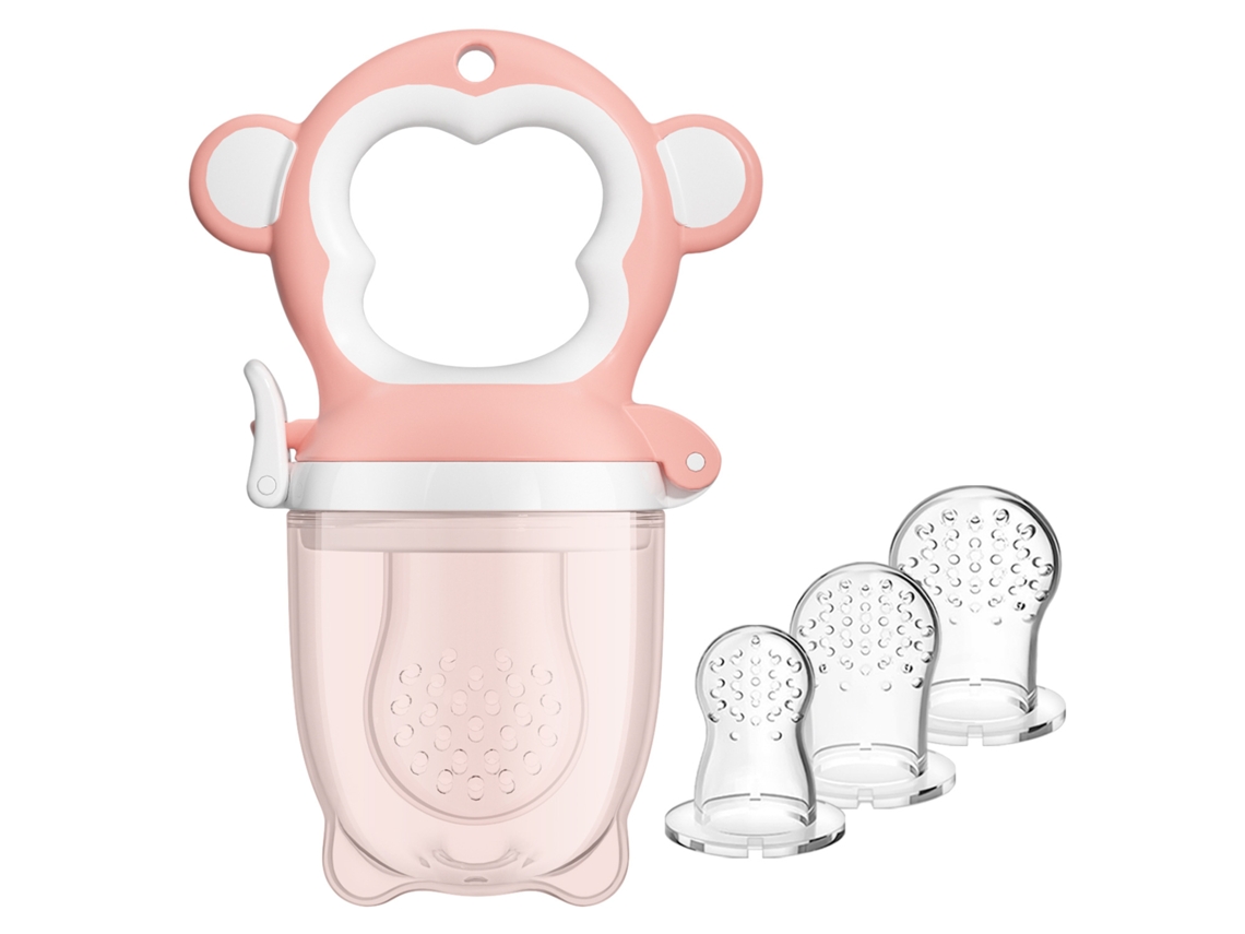 Alimentador De Frutas De Silicone Para Bebés,brinquedo De Dentição Em Lila,adequado Para Bebés Que Desejam Alimentar-rosa