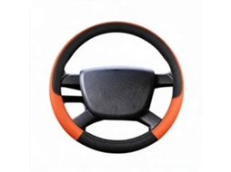 Capa Universal para Volante de Carro HENTEN HOME para Diâmetro de 38 Cm Material de Couro Respirável (laranja)