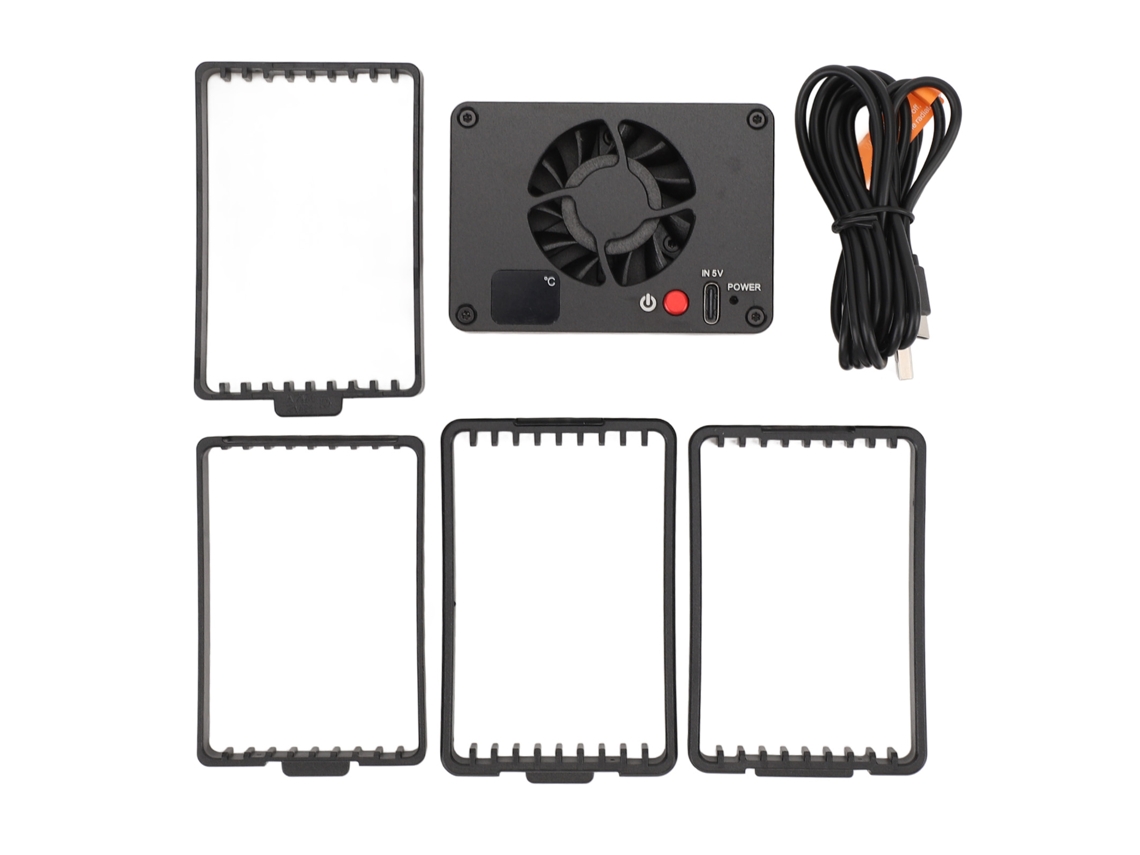 Ventilador De Enfriamiento Para Cámara Con Display De Temperatura Sistema Silencioso Para A7m4 Zve1 A6700 A7c2 R6 R7