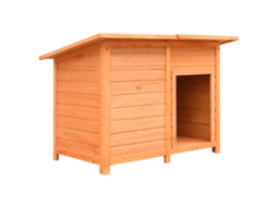 Vidaxl Casota Para Cão Pinho E Abeto Maciços 120x77x86 Cm
