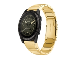 Bracelete para Garmin Tactix 7 Amoled Aço Inoxidável Estampa de Casco de Tartaruga Dourado XIAOMOYU (26mm)