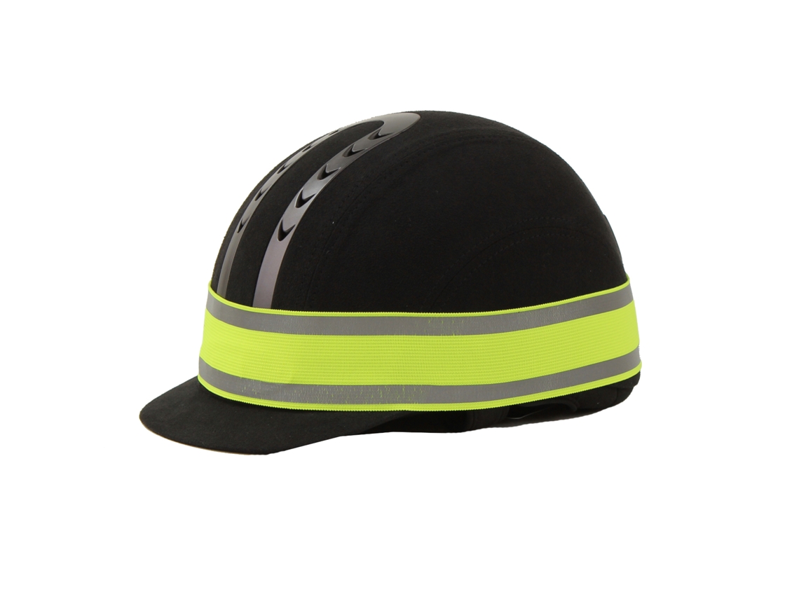 Capacete de cintas fluorescentes e reflectoras HORKA