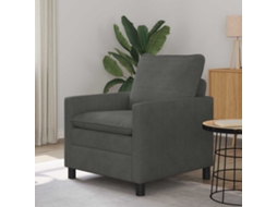 Vidaxl Sofá Cinzento-escuro 76 X 81 X 87,5 Cm Tecido