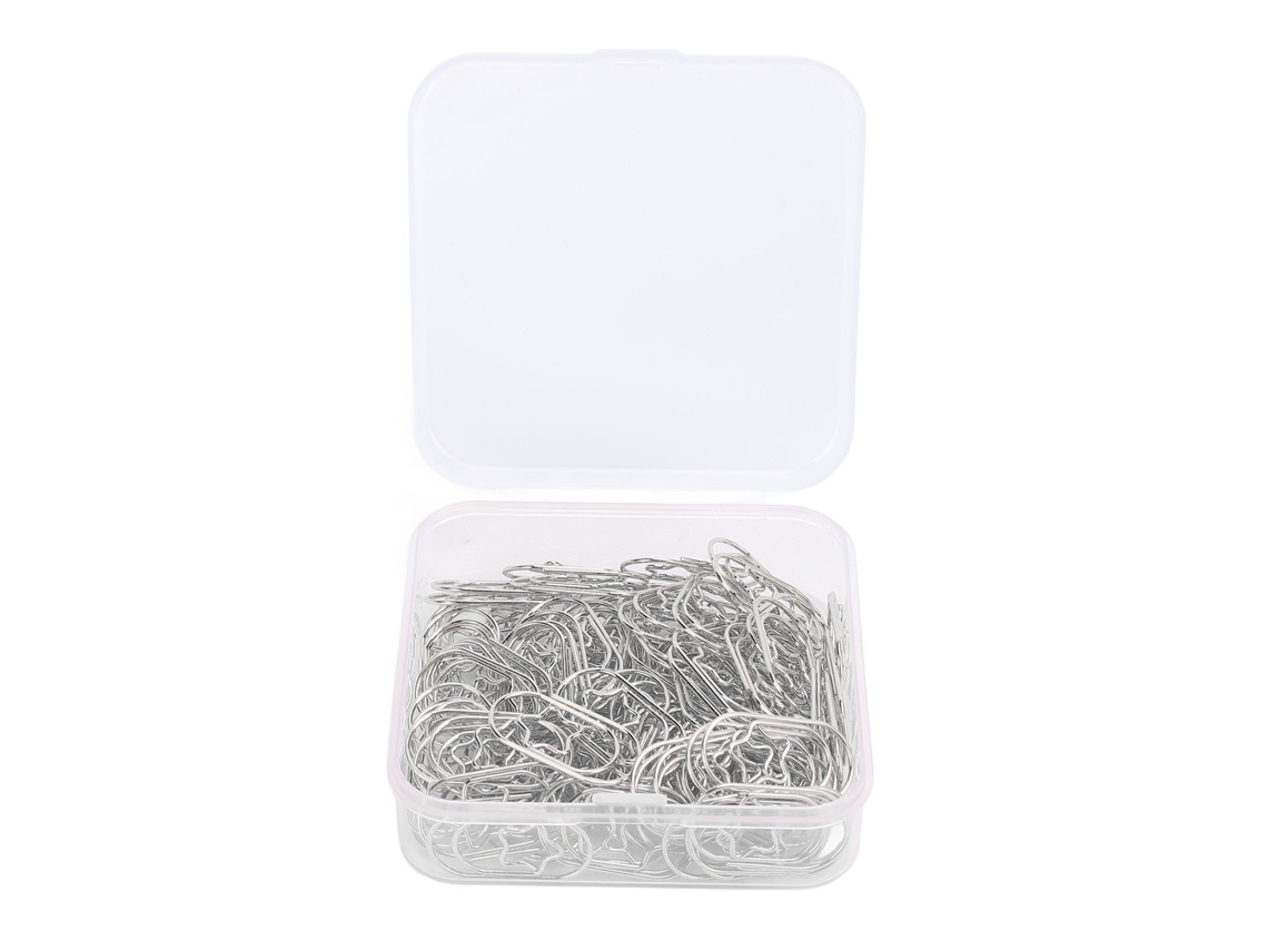 100 Clip Star De Acero Inoxidable Anti-deslizante Para Libretas, Álbuns, Tarjetas, Sobres, Plata