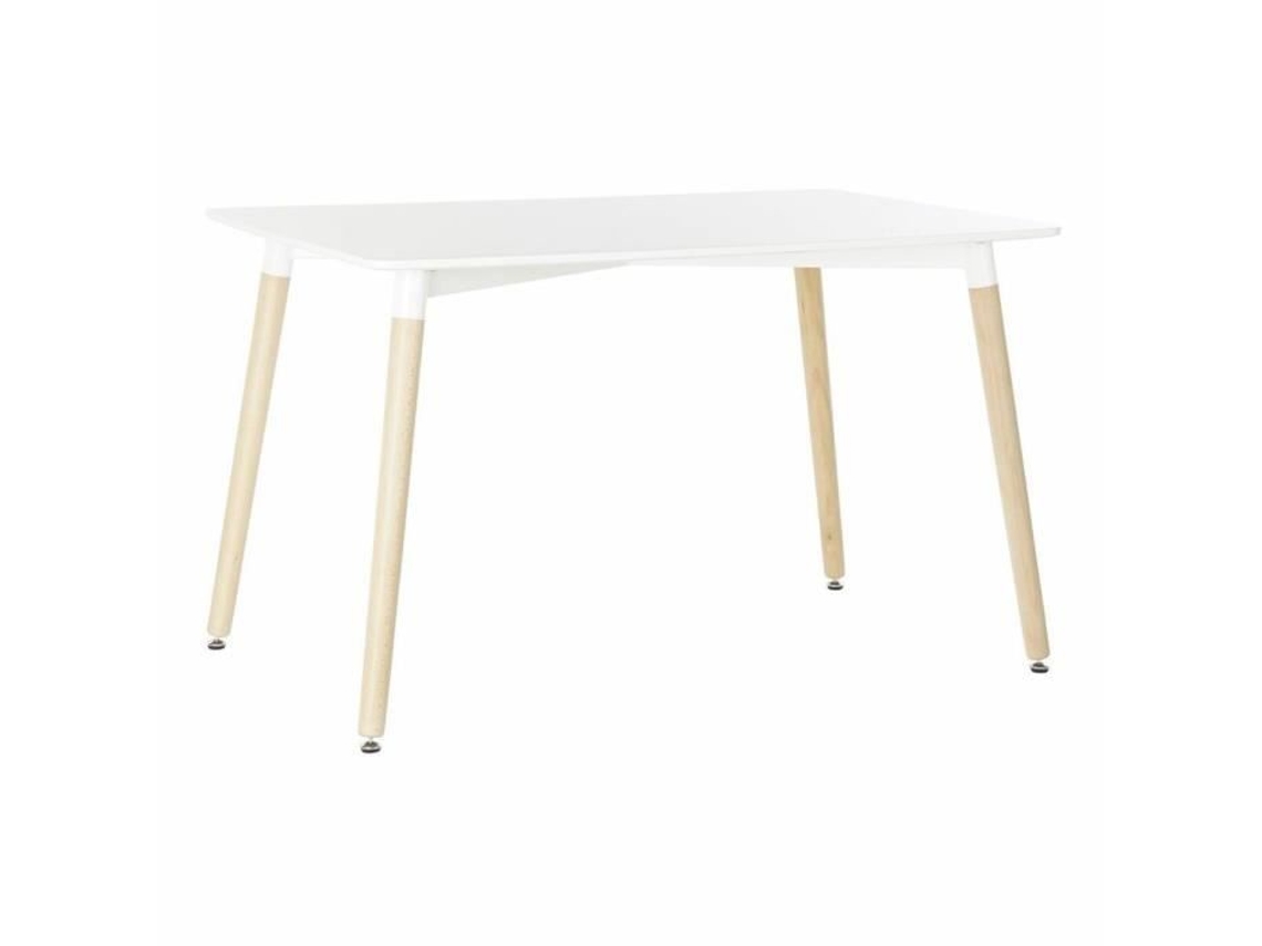 Mesa Jantar DKD Home Decor 120x80 cm Madeira MDF Branco Retangular
