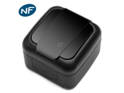 Tomada 2P+T Impermeável Ip54 VIKO BY PANASONIC Preto Nf