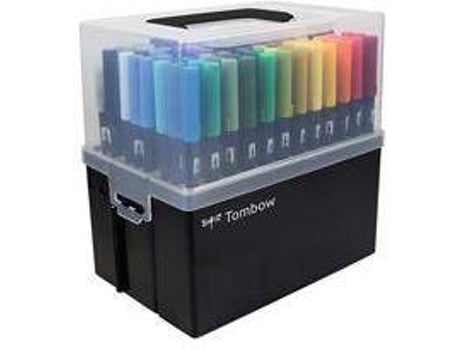 Caixa/Mala Expositora com Marcador  ABT Dual Brush Pen Cores Primárias (108 marcadores)