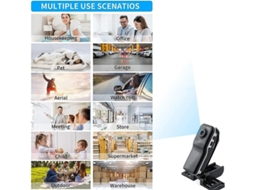 Mini câmera espiã oculta com Bluetooth, câmera de vigilância sem fio WiFi HD 1080P com alto-falante Bluetooth, câmera micro IP com detecção de movimento, Bestvite