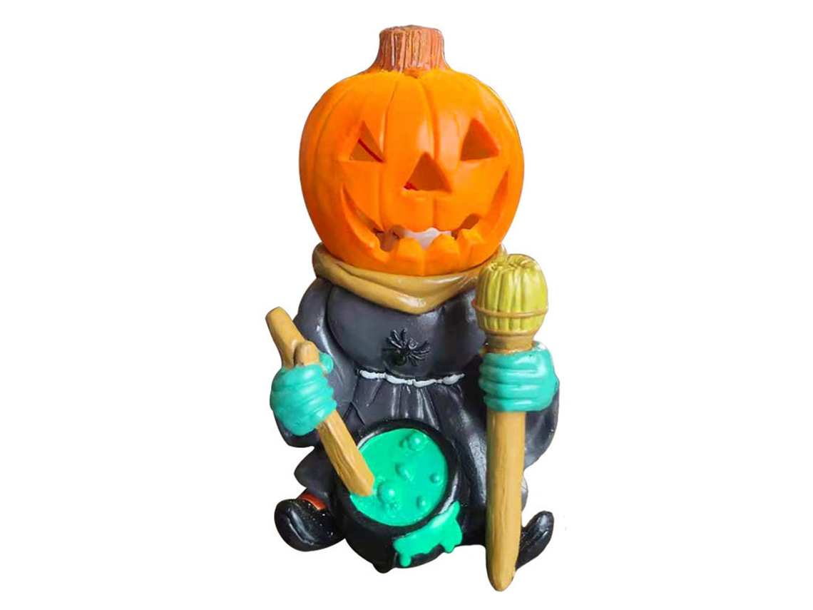 Abóbora de Resina Halloween com Luz LAXISCREED