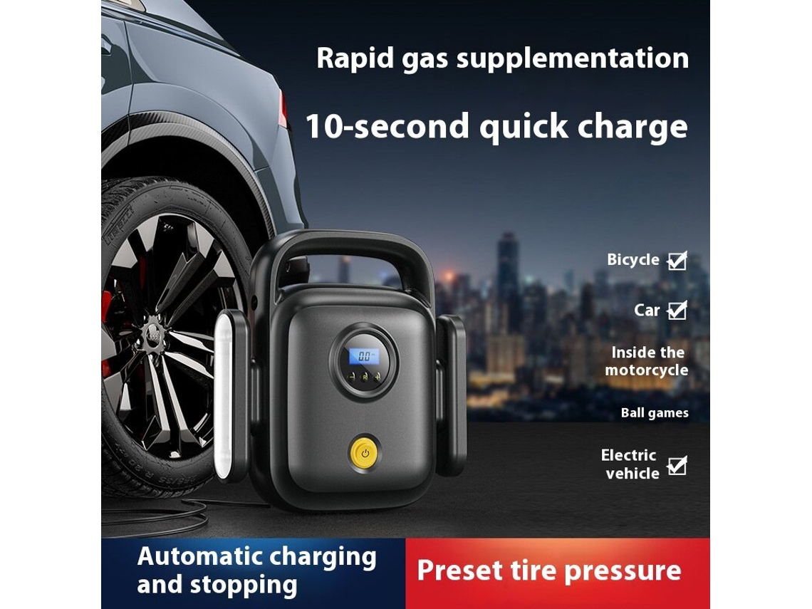 Bomba De Enchimento De Pneus Para Automóveis Portátil Com 22 Cilindros, Versão Atualizada, 150 Psi, Compressor De Ar Digital, Paragem Automática, Pres