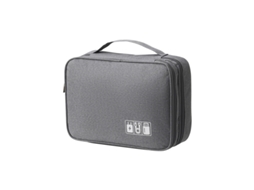 Bolsa de Viagem para Cabos e Acessórios Tablet, Disco Rígido Externo, Carregador, Cabos, Itens, Adaptadores, Cartões de Memória e Cabos Usb BRILVIBERA