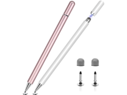Caneta Stylus Para Ipad 2 Pack, 2 Em 1 Canetas Stylus Para Ecrãs Táteis, Caneta Capacitiva Com Tampa Magnética, Compatível Com Ipad Iphone Pro Android