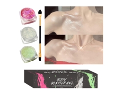 Gel De Brillantina Corporal De Larga Duración Para Maquillaje De Rostro, Ojos, Cabello Y Uñas
