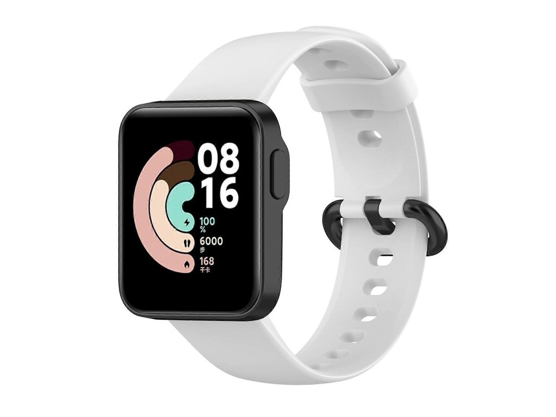 Pulseira De Silicone Para Relógio Com Fivela De Aço Preta Sólida