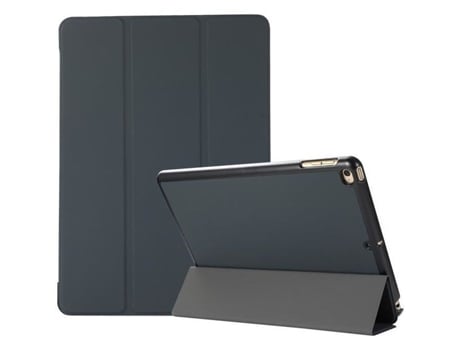 Capa Protetora para Ipad 9.7 2017 e 2018 Capa Protetora Fina com [Suporte] [Aba Magnética] Couro Pu Fosco Preto