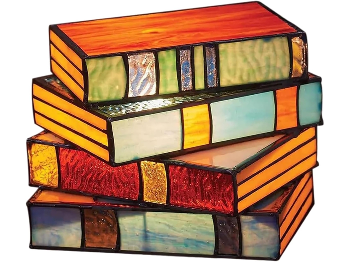 Luminária De Vidro Empilhado – Feita À Mão, Luminária De Cabeceira Vidro Para Decoração Casa, Presentes De Aniversário