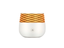 Mini Umidificador De Óleo Essencial, Difusor Ultrassônico Com Textura De Madeira, Névoa Fina Sem Água, Luz Noturna Automática Desligada Sunny Spaces
