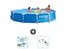 Intex Piscina Com Estrutura Redonda - 366x76 Cm - 3-peças S31603