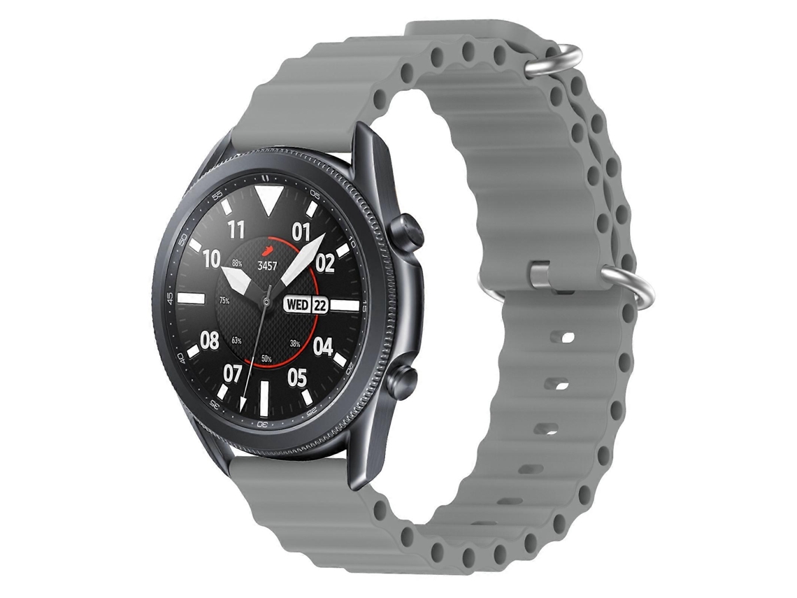 Pulseira De Silicone De Cor Sólida Estilo Oceano Para Samsung Galaxy Watch3 45mm 22mm