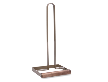 Suporte para Rolos de Papel de Cozinha Bidasoa Tiara Aço Cobre 15 x 32 cm
