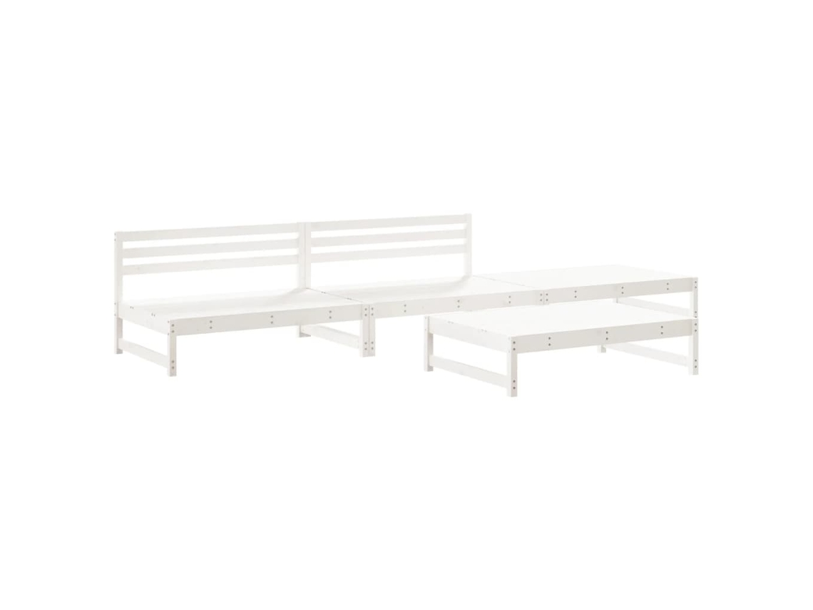 Garden Lounge Set, Garden Lounge Sets Vidaxl Branco Madeira De Pinho (n/a)