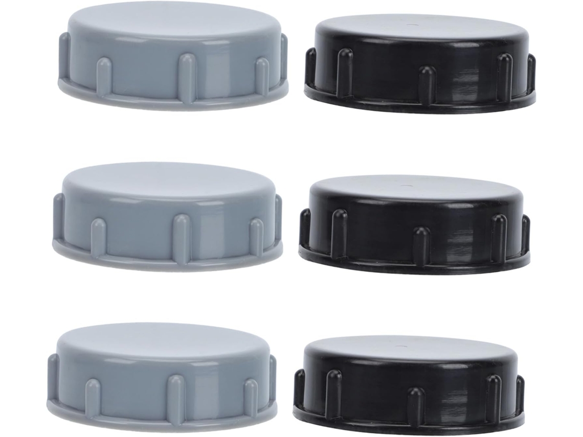 Conjunto De 6 Tampões Ralo Plástico Preto Alta Qualidade, Confiáveis E Fáceis De Instalar, Ideais Para Cobrir Ralos De