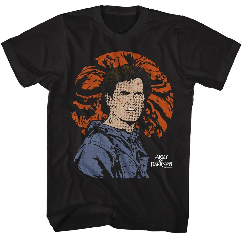 Rockinstone Army Of Darkness Movie Army Of Darkness Movie Bad Moon Black Adult T-shirt Size:l
