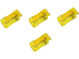 Passadores De Linha De Agulha De Plástico Amarelo Fáceis De Usar, Conjunto De 4, Portáteis Para Projetos