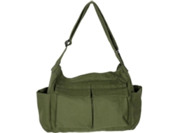 Bolsa Tote Masculina De Lona, Bolsa Escolar Com Alça De Ombro, Grande Capacidade.