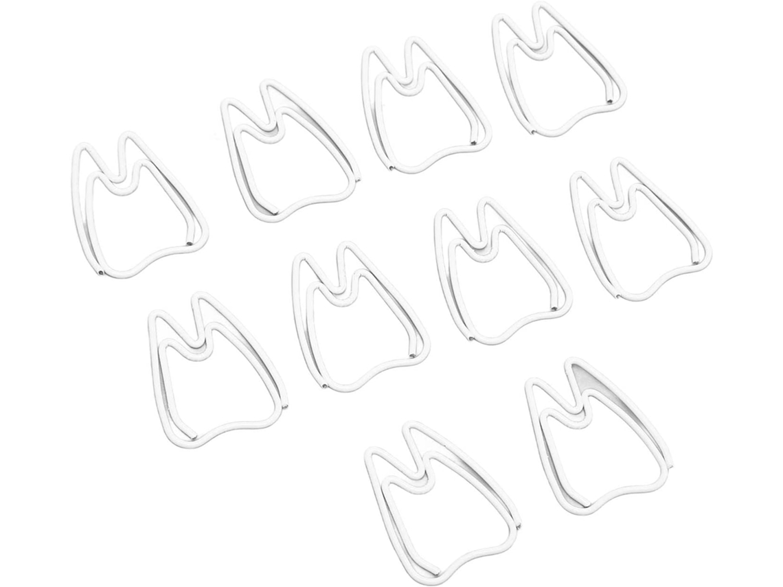 Clips De Papel Cryfokt Em Formato Dente, 100 Unidades, De Metal, Para Escritório, Escola, Ideais Para Scrapbooking E