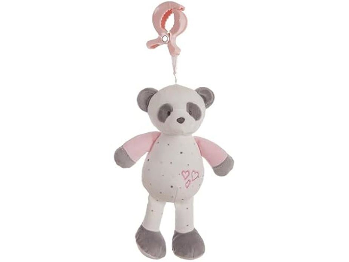 Brinquedo - Creaciones Llopis - Clipe Baby Panda Rosa - Plástico - 25 Cm - Para Bebês Mistos