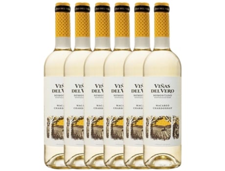 Vinho VIÑAS DEL VERO Viñas Del Vero Macabeo-Chardonnay Somontano Joven (0.75 L - 6 unidades)