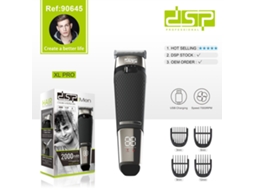 Máquina de cortar cabelo elétrica recarregável via USB, silenciosa e com visor digital. MDUG