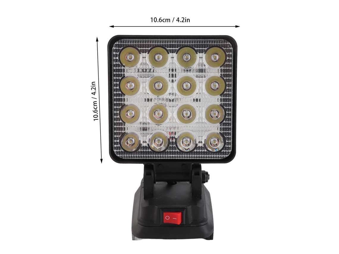 Laxiscreed Faro De Trabalho Led 48w 4800lm Com Dual Usb Ports Para Maior Produtividade