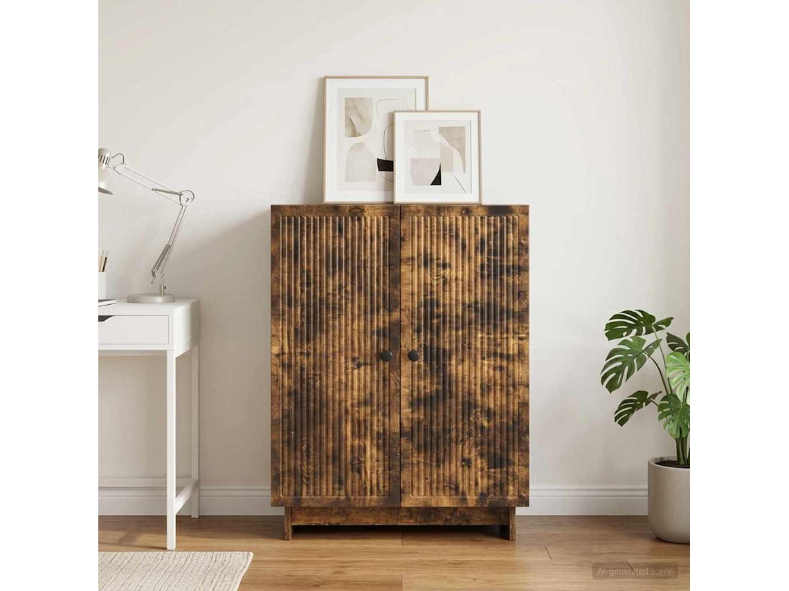 Vidaxl Buffet Carvalho Fumado 66 X 34,5 X 90 Cm Derivados De Madeira